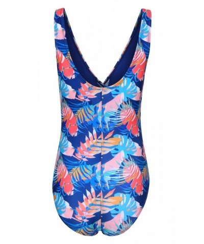 Sardinia Womens Wrap Ruched Swimsuit Tropical $29.99 Swimwear