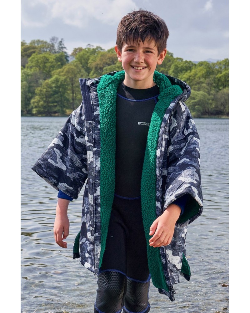 Tidal Printed Kids Waterproof Swim Robe Camouflage $31.20 Swimwear