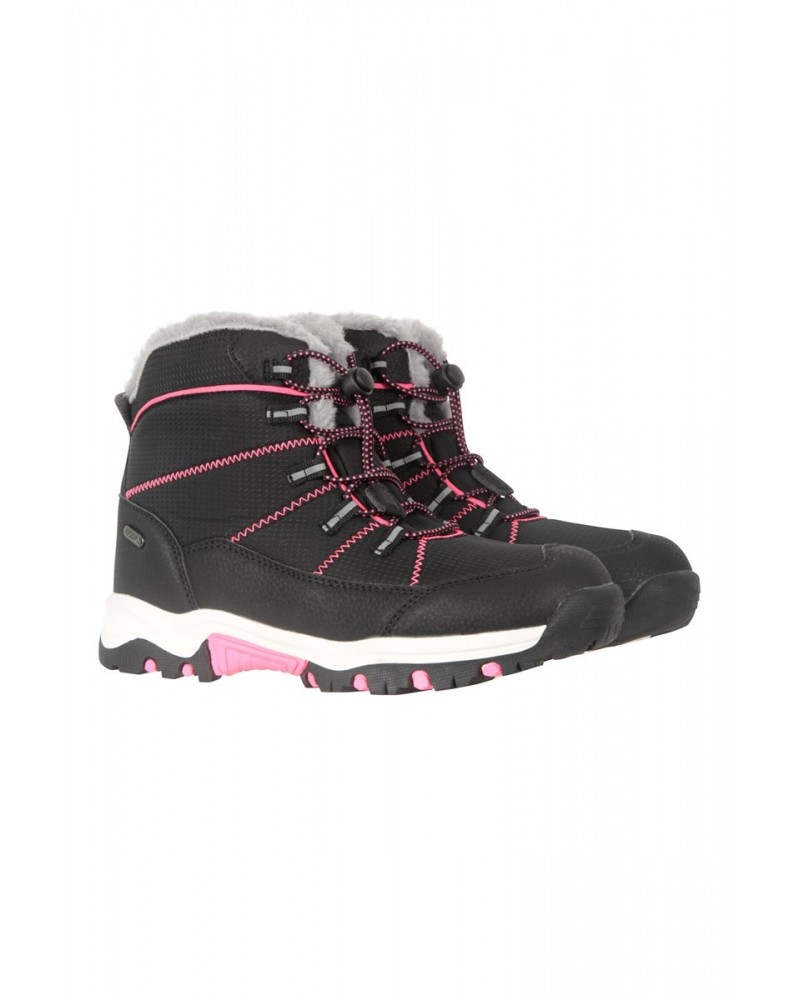 Comet Kids Waterproof Snow Boots Jet Black $21.20 Footwear