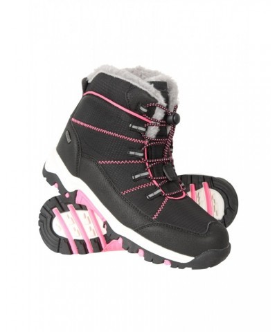 Comet Kids Waterproof Snow Boots Jet Black $21.20 Footwear