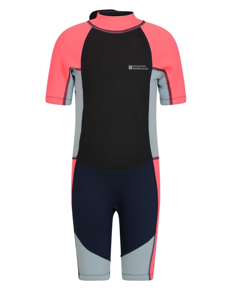 Kids Shorty 2.5/2mm Wetsuit Fuchsia $20.21 Swimwear