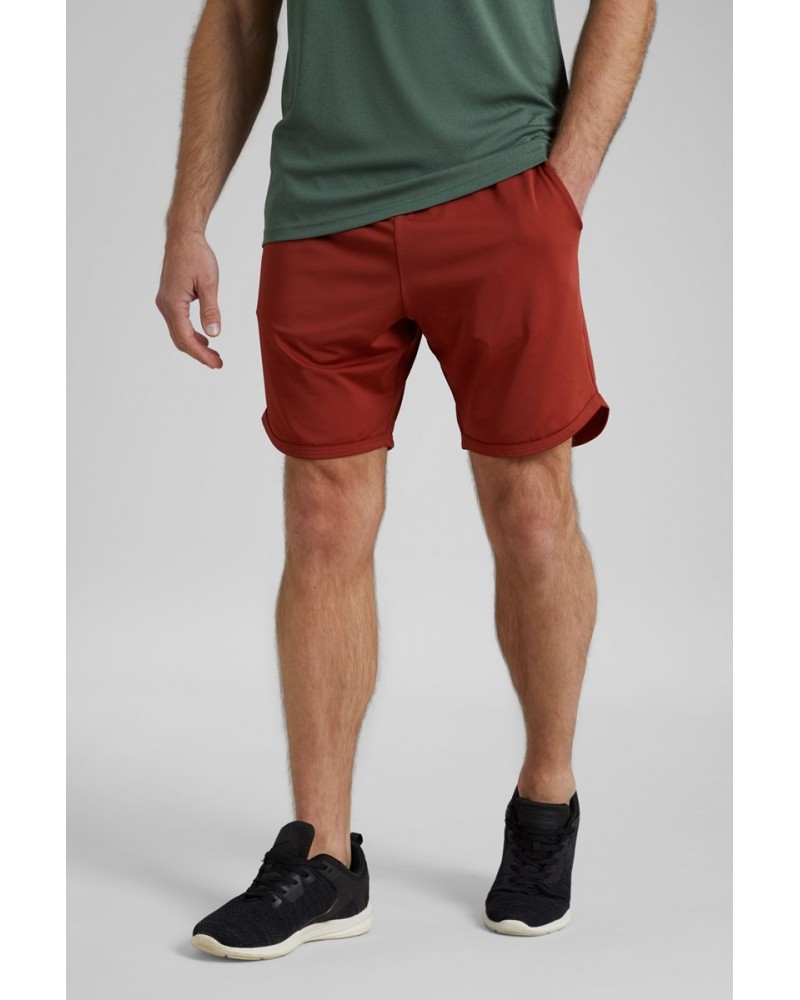 Core Mens Recycled Running Shorts Burgundy $19.74 Active