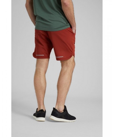 Core Mens Recycled Running Shorts Burgundy $19.74 Active