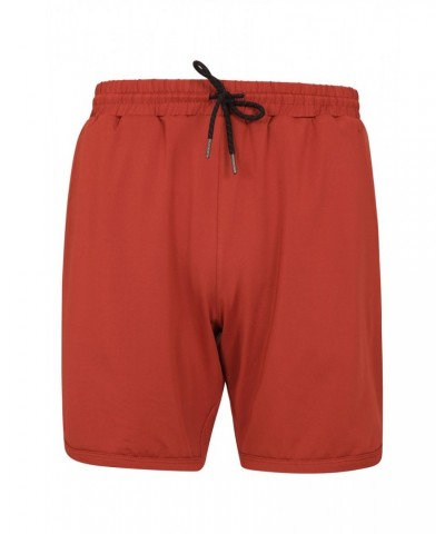 Core Mens Recycled Running Shorts Burgundy $19.74 Active