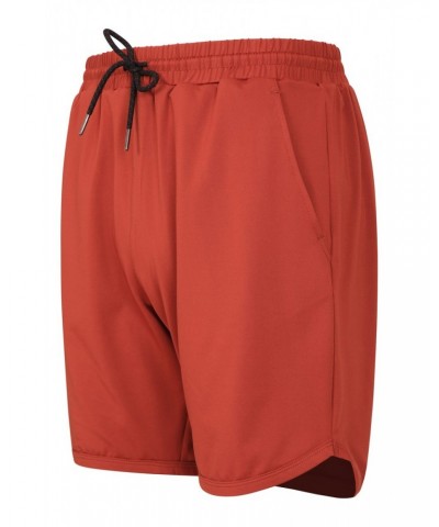 Core Mens Recycled Running Shorts Burgundy $19.74 Active