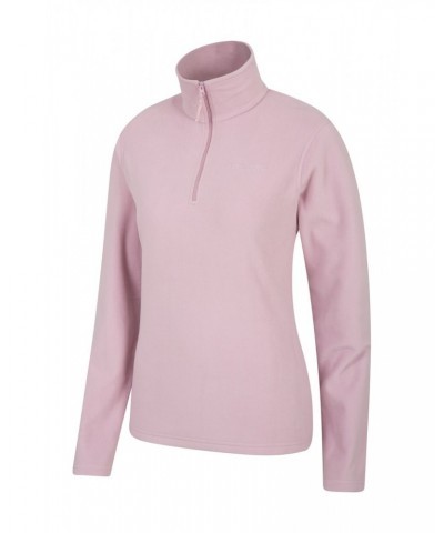 Camber Womens Half-Zip Fleece Light Purple $13.99 Fleece