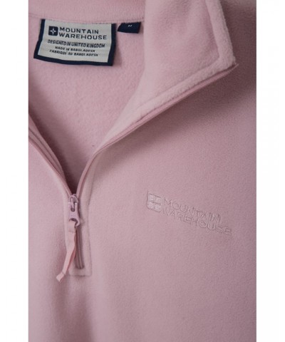 Camber Womens Half-Zip Fleece Light Purple $13.99 Fleece