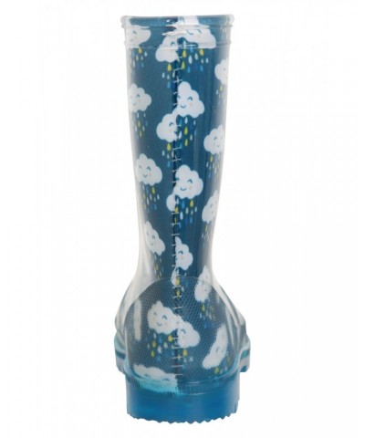 Splash Junior Flashing Lights Rain Boots Light Blue $13.49 Footwear