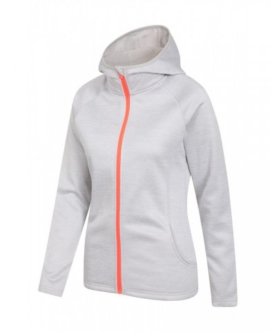 IsoCool Dynamic Chakra Womens Hoodie Light Grey $25.19 Active