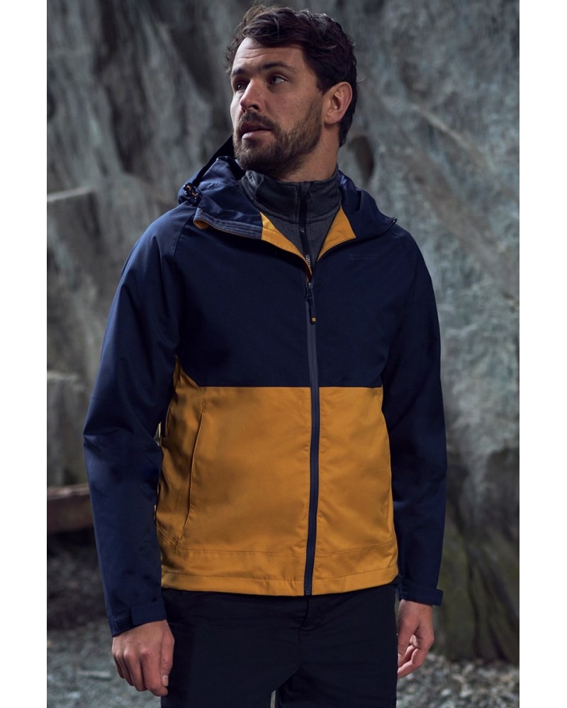 Verge Extreme Mens Waterproof Jacket Mustard $32.39 Active