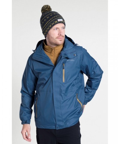 Bracken Extreme 3 in 1 Mens Waterproof Jacket Petrol $45.00 Jackets