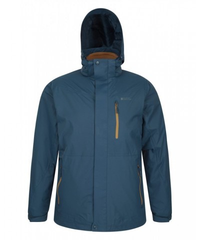 Bracken Extreme 3 in 1 Mens Waterproof Jacket Petrol $45.00 Jackets