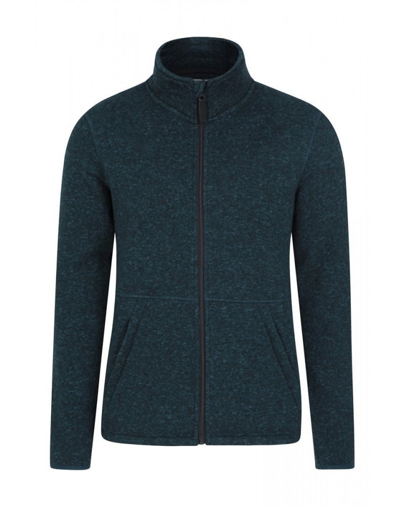 Idris II Mens Full-Zip Fleece Jacket Teal $18.24 Fleece