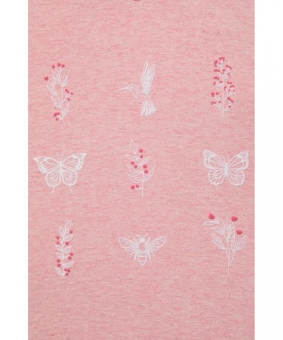 Butterfly Womens Organic T-Shirt Blush $14.85 Tops