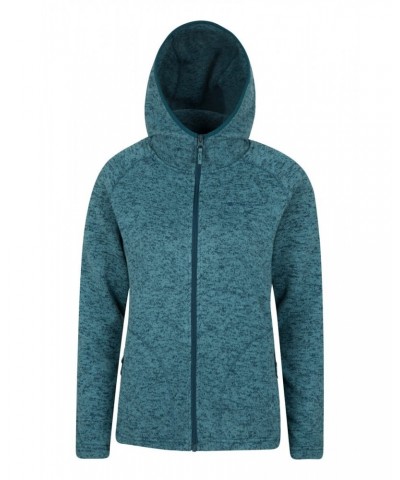 Nevis Womens Full Zip Hoodie Teal $25.97 Fleece