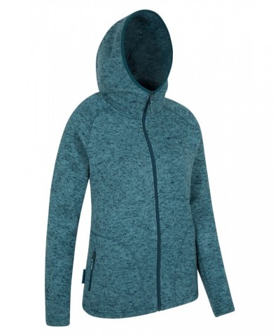 Nevis Womens Full Zip Hoodie Teal $25.97 Fleece