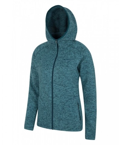 Nevis Womens Full Zip Hoodie Teal $25.97 Fleece