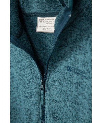 Nevis Womens Full Zip Hoodie Teal $25.97 Fleece