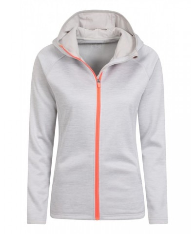 IsoCool Dynamic Chakra Womens Hoodie Light Grey $25.19 Active