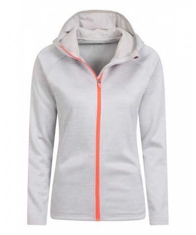 IsoCool Dynamic Chakra Womens Hoodie Light Grey $25.19 Active