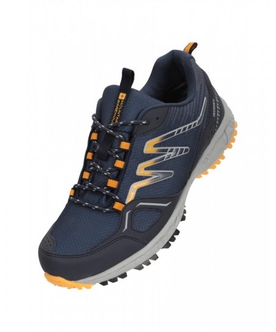 Enhance Waterproof Trail Mens Running Sneakers Navy $28.08 Active