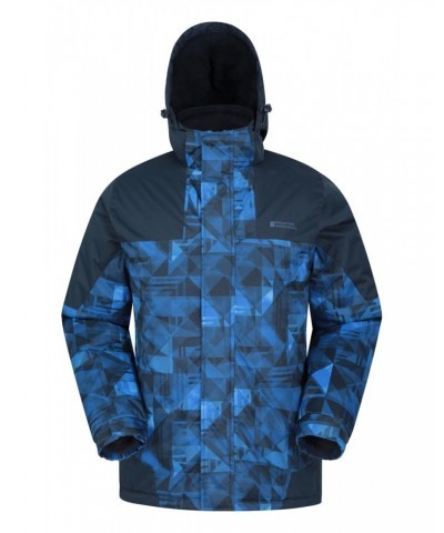 Shadow Mens Printed Ski Jacket Bright Blue $31.34 Jackets