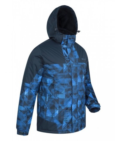 Shadow Mens Printed Ski Jacket Bright Blue $31.34 Jackets