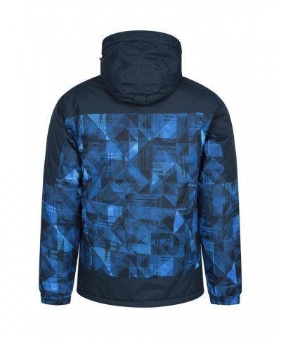 Shadow Mens Printed Ski Jacket Bright Blue $31.34 Jackets