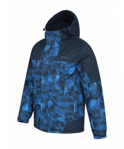 Shadow Mens Printed Ski Jacket Bright Blue $31.34 Jackets