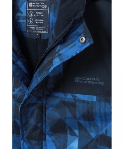 Shadow Mens Printed Ski Jacket Bright Blue $31.34 Jackets