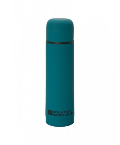 Double Walled Rubber Finish Flask - 18oz Teal $12.74 Walking Equipment