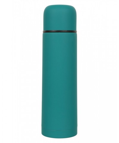 Double Walled Rubber Finish Flask - 18oz Teal $12.74 Walking Equipment