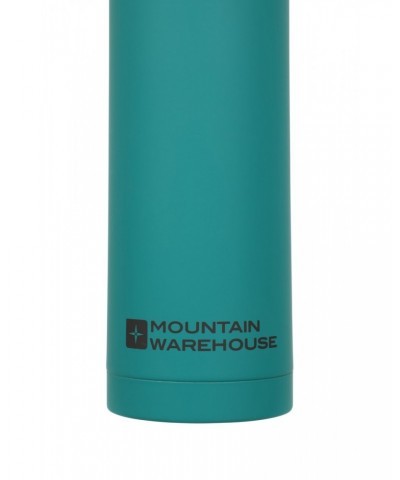 Double Walled Rubber Finish Flask - 18oz Teal $12.74 Walking Equipment