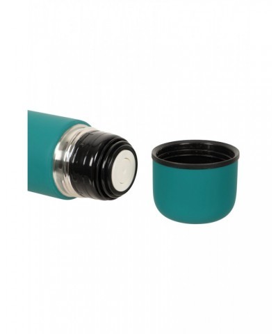 Double Walled Rubber Finish Flask - 18oz Teal $12.74 Walking Equipment