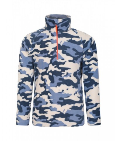 Pursuit Printed Kids Half-Zip Fleece Blue Camo $10.59 Fleece