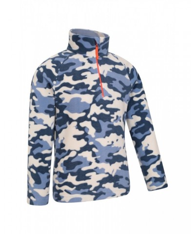 Pursuit Printed Kids Half-Zip Fleece Blue Camo $10.59 Fleece