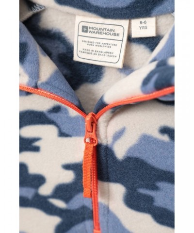 Pursuit Printed Kids Half-Zip Fleece Blue Camo $10.59 Fleece