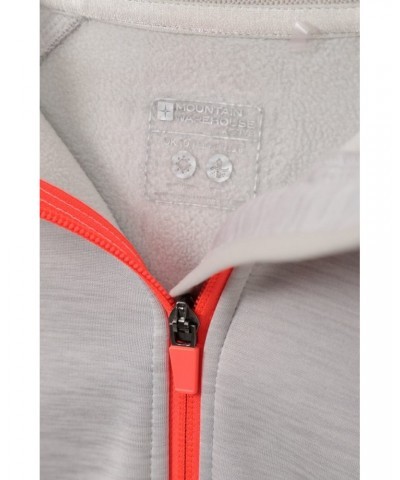 IsoCool Dynamic Chakra Womens Hoodie Light Grey $25.19 Active