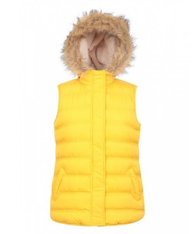 Fir Womens Insulated Vest Yellow $22.79 Jackets