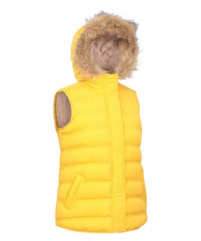 Fir Womens Insulated Vest Yellow $22.79 Jackets