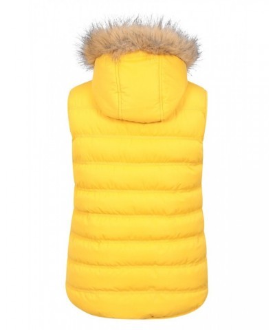 Fir Womens Insulated Vest Yellow $22.79 Jackets