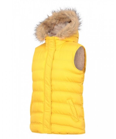 Fir Womens Insulated Vest Yellow $22.79 Jackets