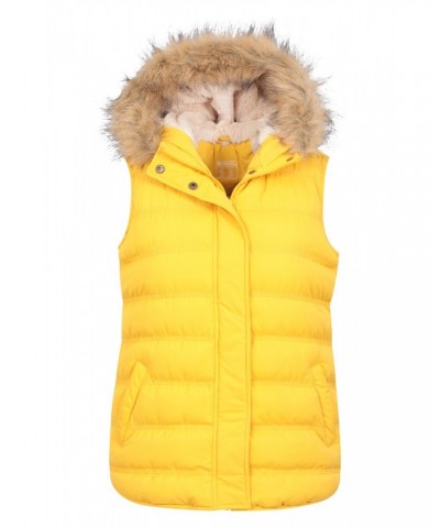 Fir Womens Insulated Vest Yellow $22.79 Jackets