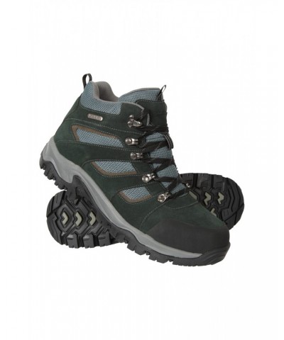 Voyage Mens Waterproof Hiking Mid-Boots Black $38.40 Footwear