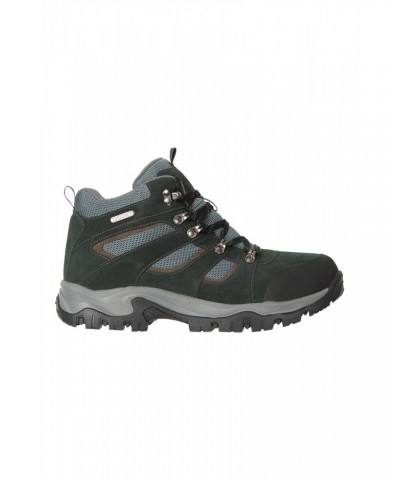 Voyage Mens Waterproof Hiking Mid-Boots Black $38.40 Footwear