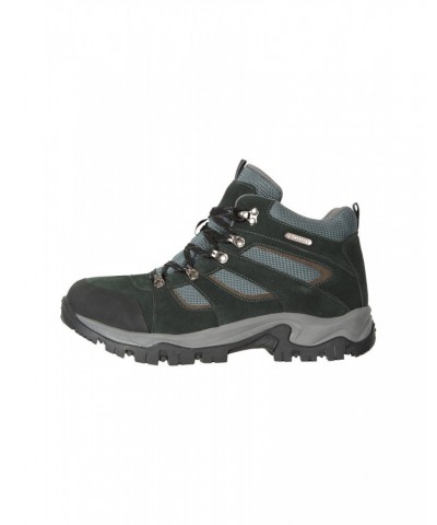 Voyage Mens Waterproof Hiking Mid-Boots Black $38.40 Footwear