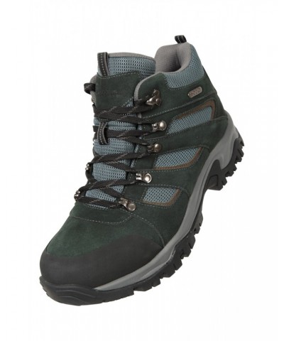 Voyage Mens Waterproof Hiking Mid-Boots Black $38.40 Footwear