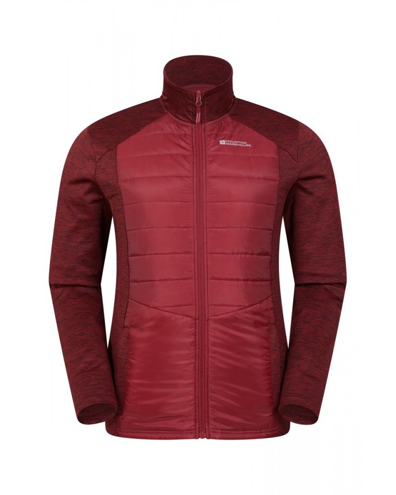 Eclipse II Insulated Mens Full-Zip Midlayer Dark Red $22.56 Tops