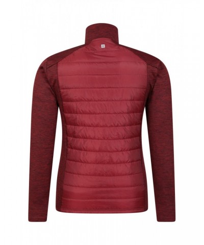 Eclipse II Insulated Mens Full-Zip Midlayer Dark Red $22.56 Tops