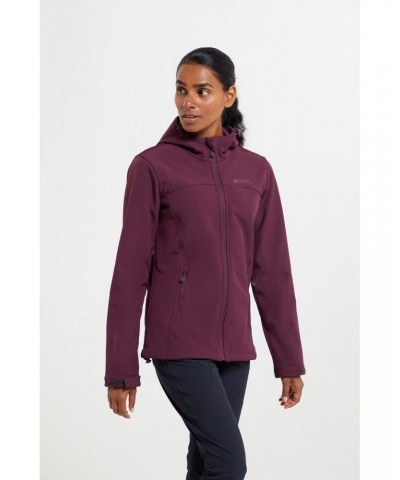 Exodus Womens Water Resistant Softshell Jacket Burgundy $37.79 Jackets